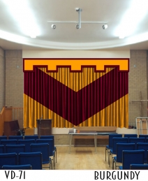 DECORATIVE SCHOOL STAGE CURTAINS 