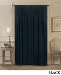 Black Velvet Curtain Panels