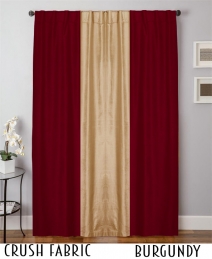 Double Color Crush Velvet Curtain