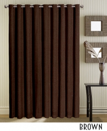 Brown Grommet Curtains 