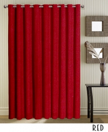 Grommet Red Curtains and Drapes 