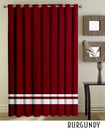 Burgundy Grommet Top Curtain Panel