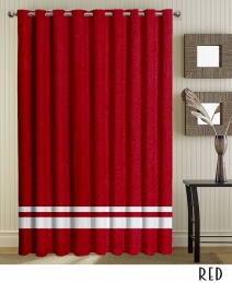 Make Your Own Striped Grommet Curtains