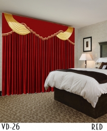 Velvet Drapery Decorative Curtain For Hotel 