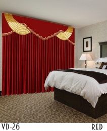 Velvet Drapery Decorative Curtain For Hotel