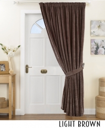 140z Pinch Pleated Velvet Curtain Decor