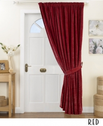 140z Pinch Pleated Velvet Curtain 