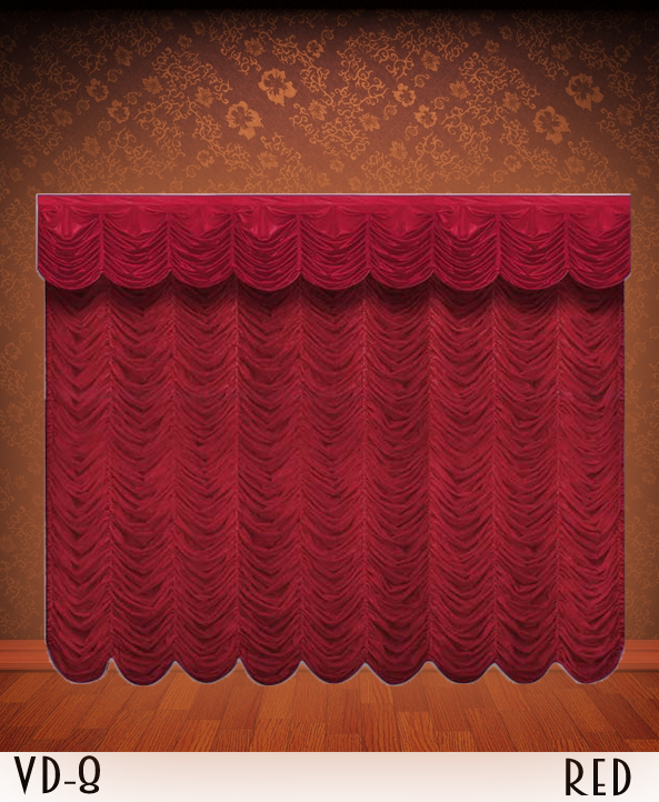 Red Curtains For Restaurant 