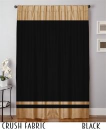 Decorative Crush Velvet Curtain Drapes 