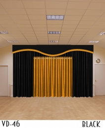 Double Color Decorative Hotel Curtain 