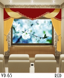 Home theater curtains to cover screen 