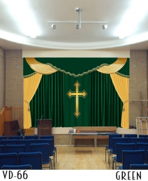 New Design Decorative Church Curtain 