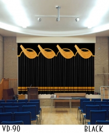 VELVET STAGE CURTAINS FOR CHURCHES SCHOOL MOVIE THEATER