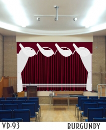 VELVET STAGE CURTAINS FOR SCHOOLS COLLEGE AUDITORIUM