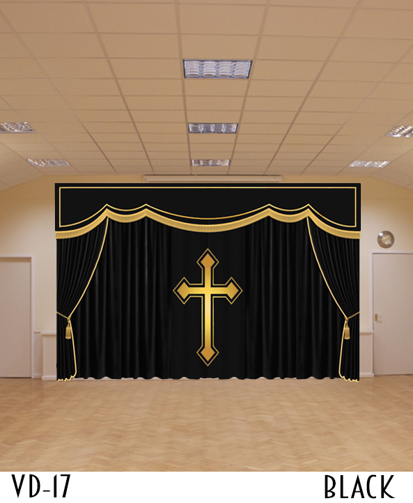 Chapel Velvet Curtains Drapery 