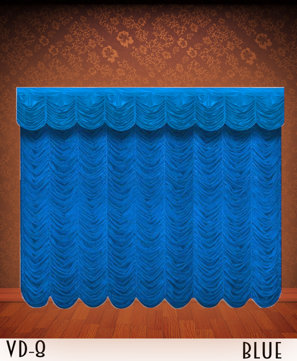 Blue Austrian Curtains