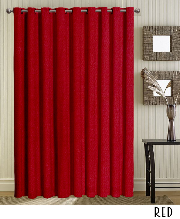 Grommet Red Curtains and Drapes