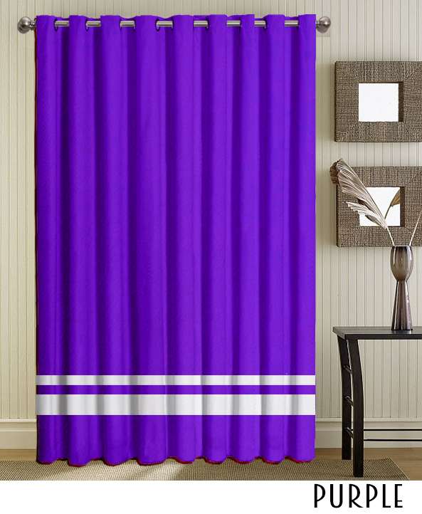 Make Your Own Striped Grommet Curtains