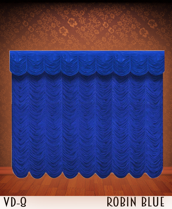 Blue Austrian Curtains