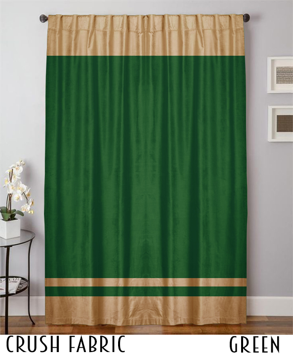 Decorative Crush Velvet Curtain Drapes