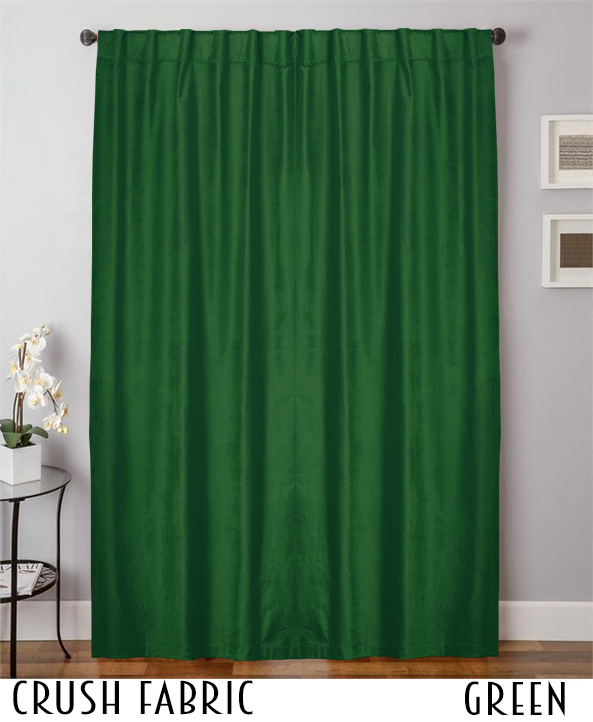 Crushed Velvet Curtain For Home Decorative Drapes