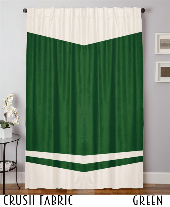 Custom Made Crushed Velvet Curtain