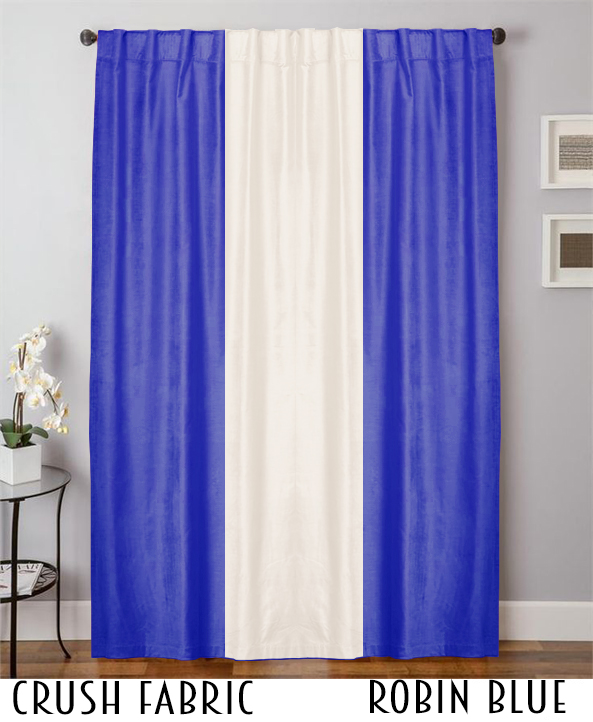 Double Color Velvet Curtain Drapes
