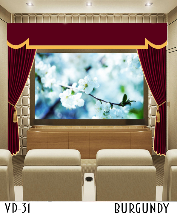 Luxury Theater Screen Drapes