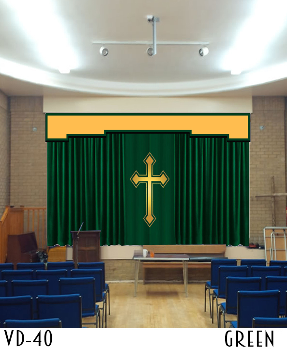 Decorative Cheap Church Curtain