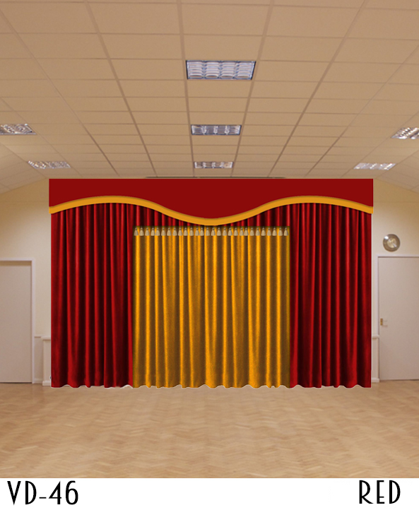 Double Color Decorative Restaurant Curtain