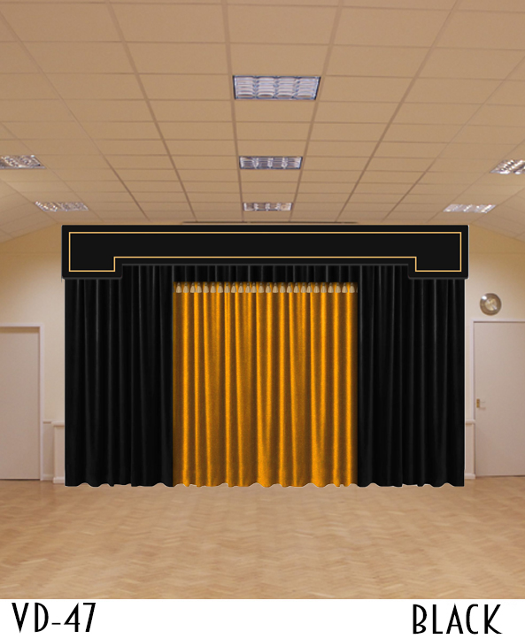 Double Color Decorative Hotel Curtain Decor