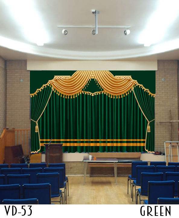 Luxury Stage Curtain Decor Hall Theater