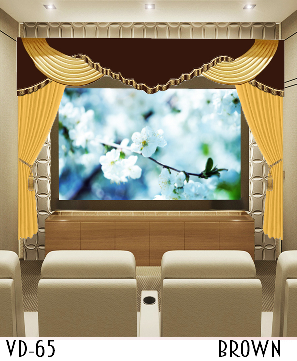 Home theater curtains to cover screen