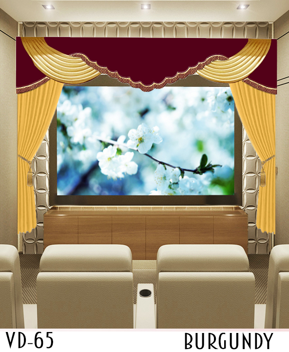Home theater curtains to cover screen
