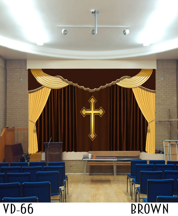 New Design Decorative Church Curtain