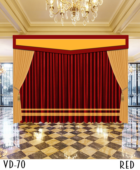 Luxury Hotel Stage Church Curtains