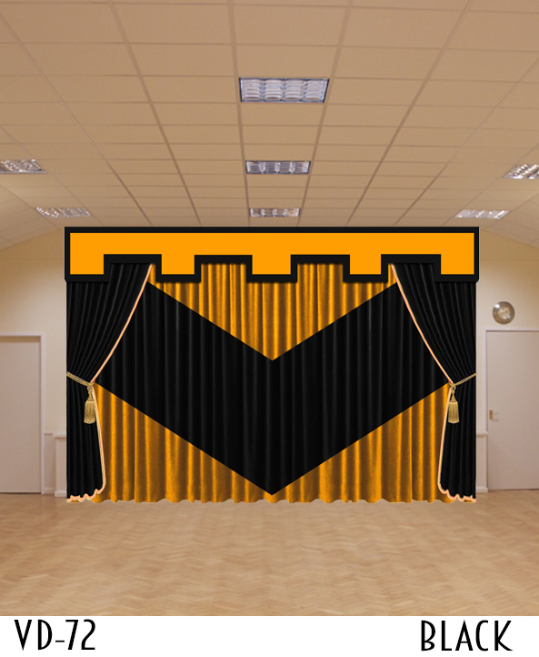 DECORATIVE STAGE CURTAINS