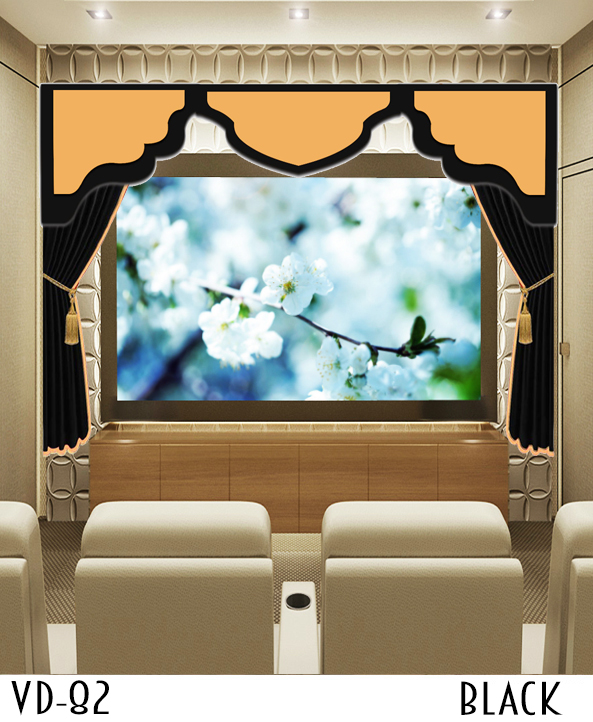 CUSTOM HOME THEATER SCREEN CURTAINS BACKDROP